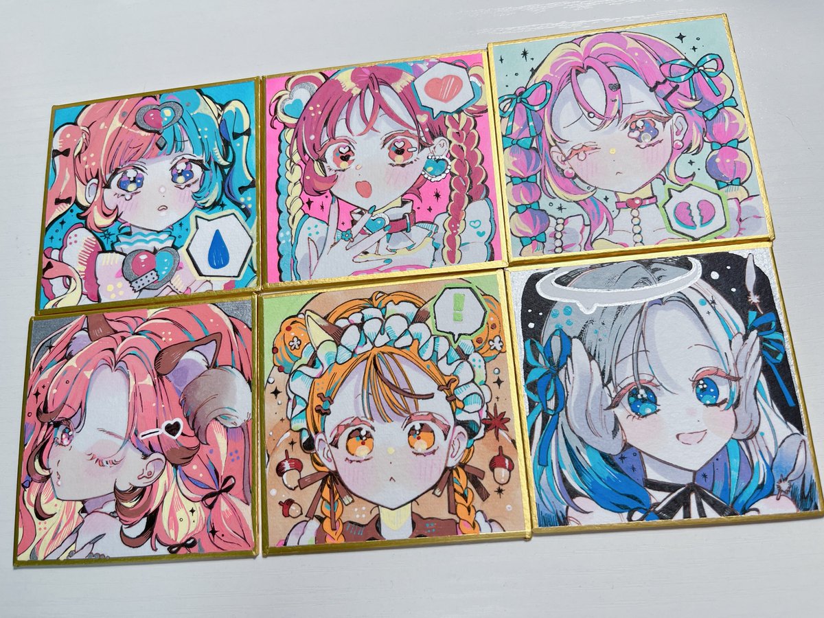 コピックアクレアで豆色紙