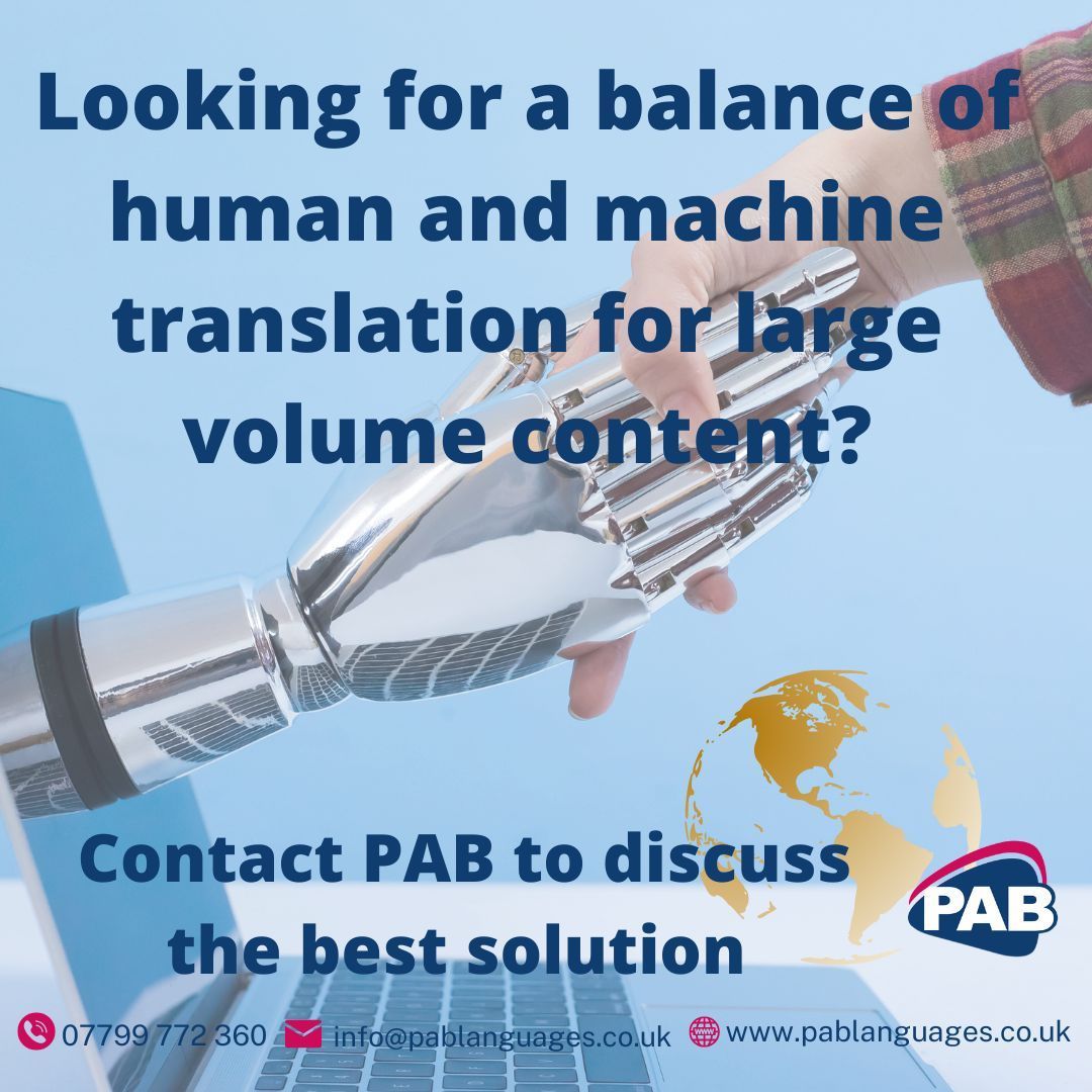 pabtranslation's tweet image. Human expertise + AI tools = unbeatable accuracy. Preserve your brand voice &amp;amp; speed up turnaround with CAT + expert review. youtube.com/@pablanguagesc… 🤝🤖 

#TranslationTech