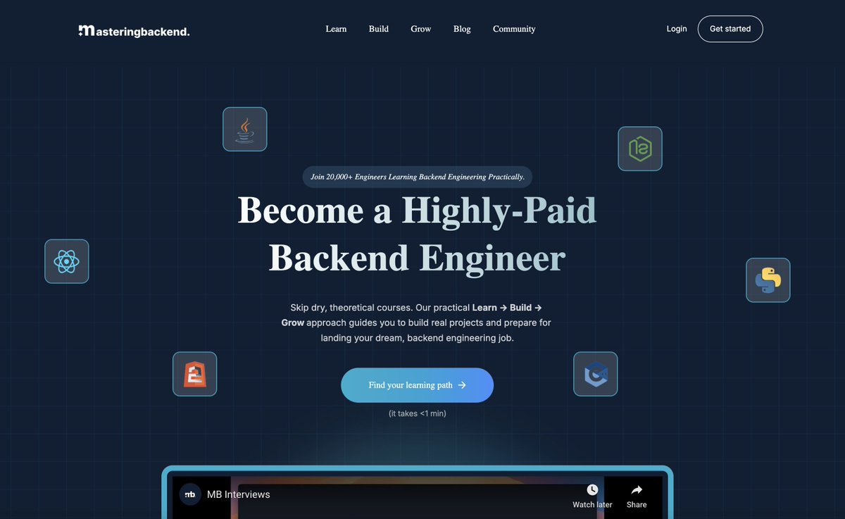Kaperskyguru's tweet image. Our new landing page is coming in with fire.

Here&apos;s a slice of the cake we are cooking at @master_backend