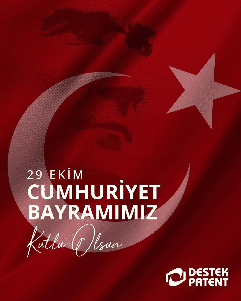 DestekPatent's tweet photo. Başta cumhuriyetimizin kurucusu Mustafa Kemal Atatürk olmak üzere tüm silah arkadaşlarını saygı ve minnetle anıyoruz.

29 Ekim Cumhuriyet Bayramımız kutlu olsun!

#DestekPatent #29Ekim #Cumhuriyet https://t.co/lxoBMNjKbq