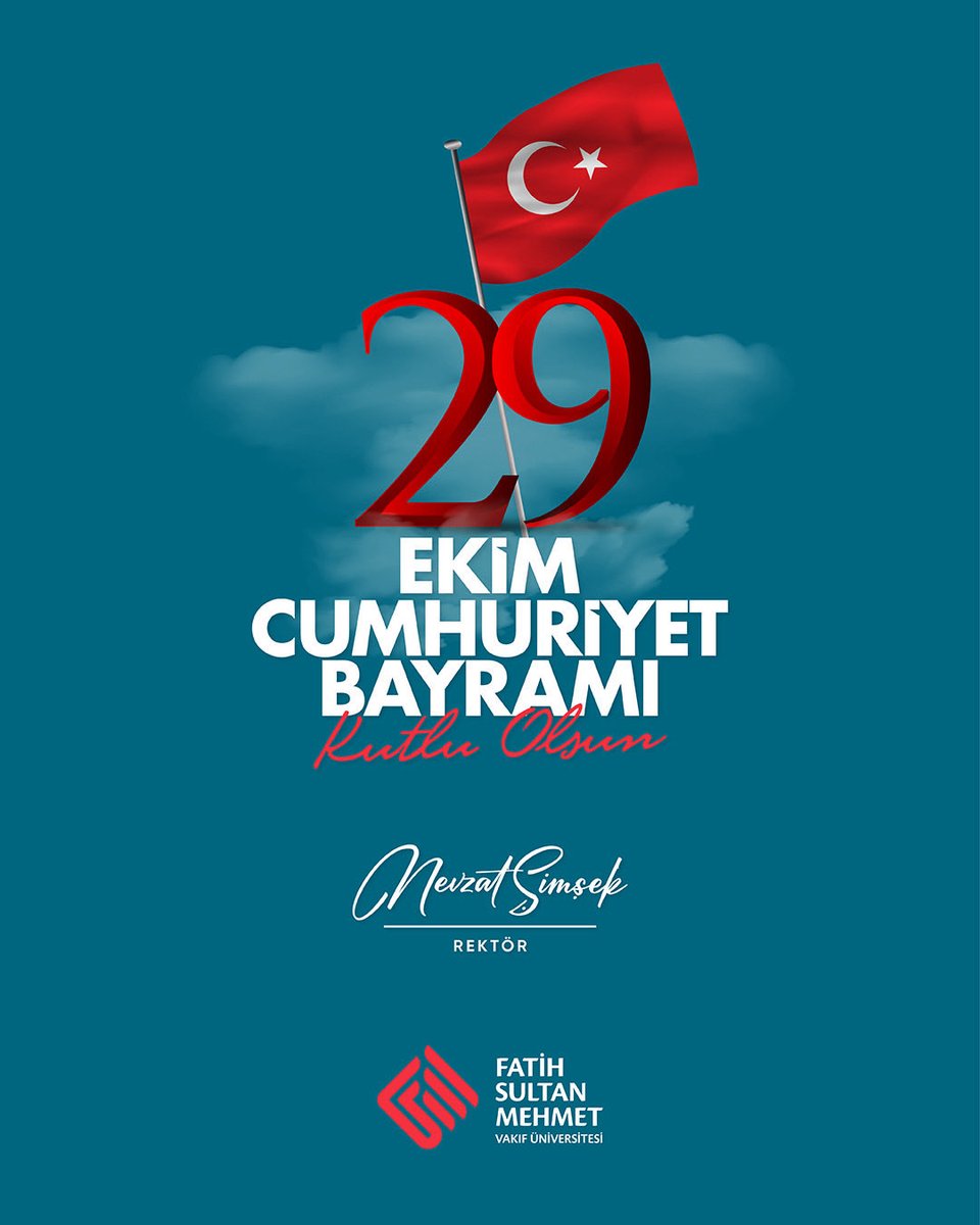 Cumhuriyetimizin 102. yılı kutlu olsun.
Bilimin, kültürün ve medeniyetin ışığında yükselen Cumhuriyetimizin 102. yılını birlik ve dayanışma duygusuyla kutluyorum.