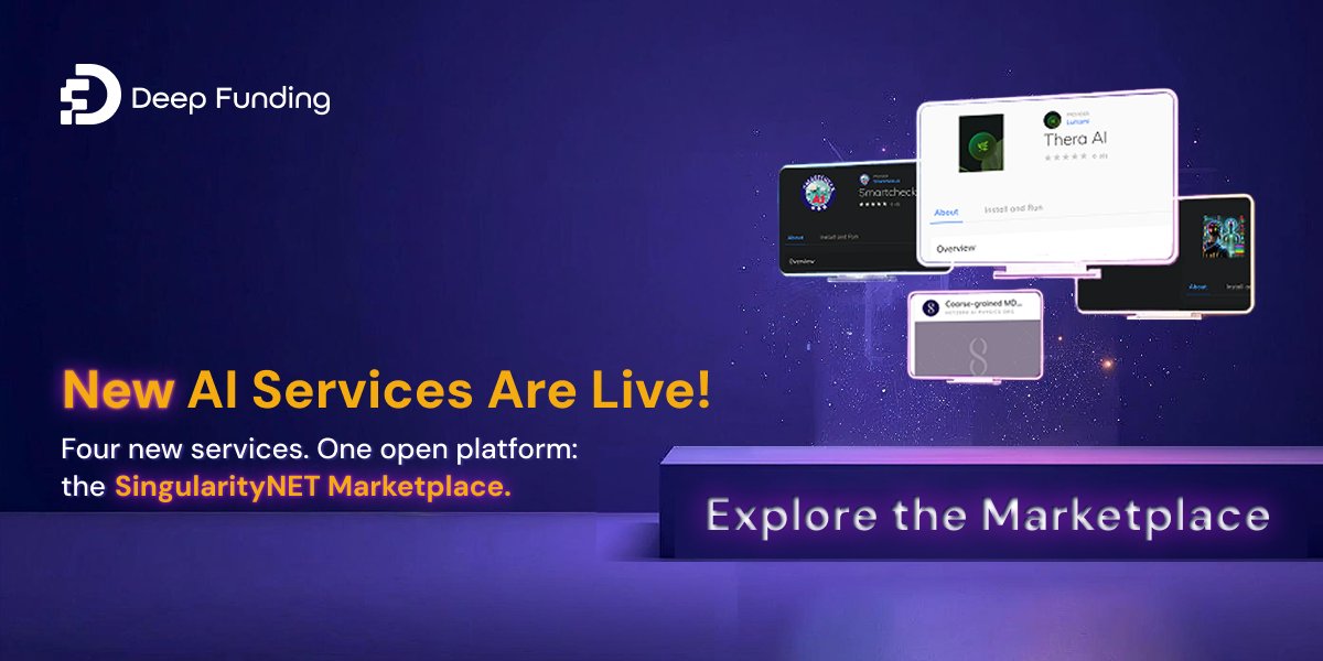 DeepFunding's tweet image. Ready to rebuild trust with AI?
SmartCheckAI, funded by #DeepFunding, is now live on the #SingularityNET Marketplace!
This powerful AI solution verifies information in real time, helping you detect misinformation and bring transparency back to digital communication.
Build…