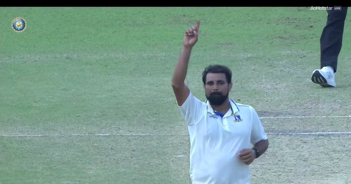 MOHAMMED SHAMI: 68-18-157-15 IN RANJI TROPHY 2025 SO FAR. 🤯
