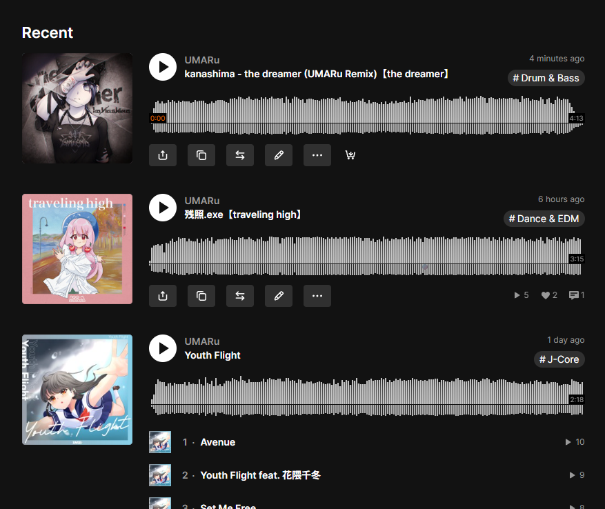 M3秋2025でリリースされた楽曲がすべてSoundCloudで聴けるようにしました！！！！
いっぱい聴いて！！！！！
#M3秋2025 
soundcloud.com/umaru19114