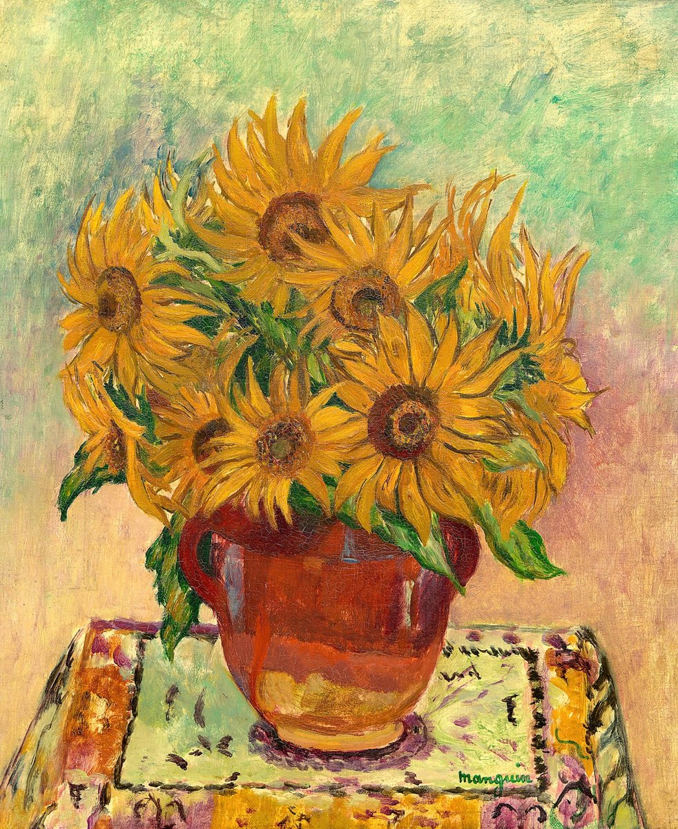 Henri Manguin、【Fleurs dans un Vase】 Henri Manguin、【Fleurs dans un Vase】