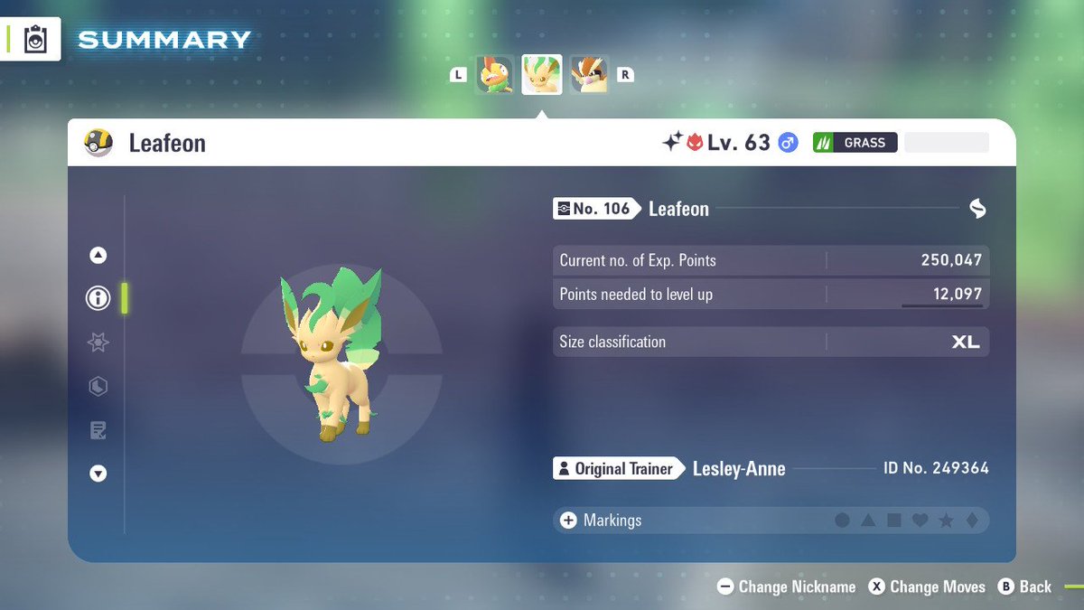 Shalpha Leafeon after 33 resets! :D
