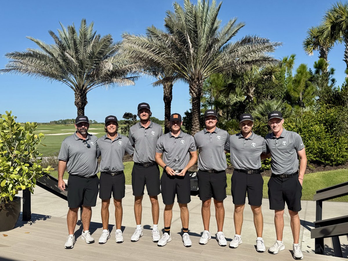 TarletonMGolf's tweet image. 🏆 𝐂𝐇𝐀𝐌𝐏𝐒 🏆

Tarleton State takes the FAU Invitational Team title! It’s the Texans’ first team win in the D1 era