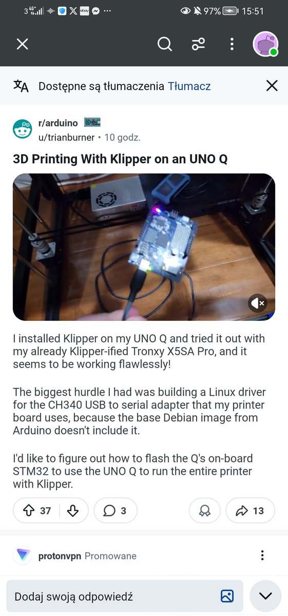 Sp7udoA's tweet image. you can compile the firmware using the onboard \`arduino-cli\` and use \`arduino-flash\` to flash the STM32
arduino-cli compile -b arduino:zephyr:unoq --output-dir build  
this will compile your firmware
arduino-flash build/your\_firmware.hex  
will flash the STM32