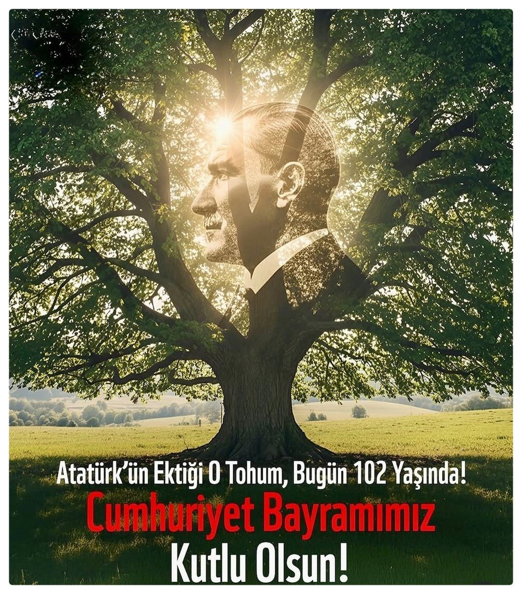 Cumhuriyet bayramımızın 102. Yıl Dönümü hepimize kutlu olsun ❤️🇹🇷 #cumhuriyet
