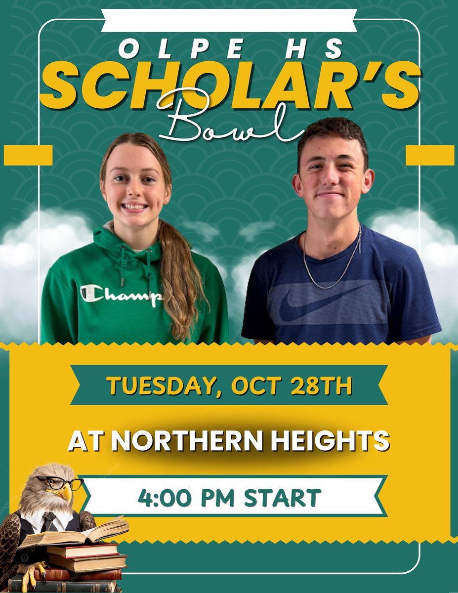 Our Scholars Bowl team competes today at Northern Heights!  Good luck!