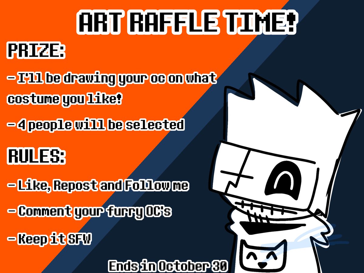 Silvermaskguy_'s tweet image. RAFFLE TIME!
COMMENT YOUR FURRY OC AND GET A CHANCE TO BE DRAWN, MAKE SURE TO GIVE ME WHAT COSTUME ON WHAT THEY GONNA WEAR, KEEP IT SFW AND GOOD LUCK DUDES!