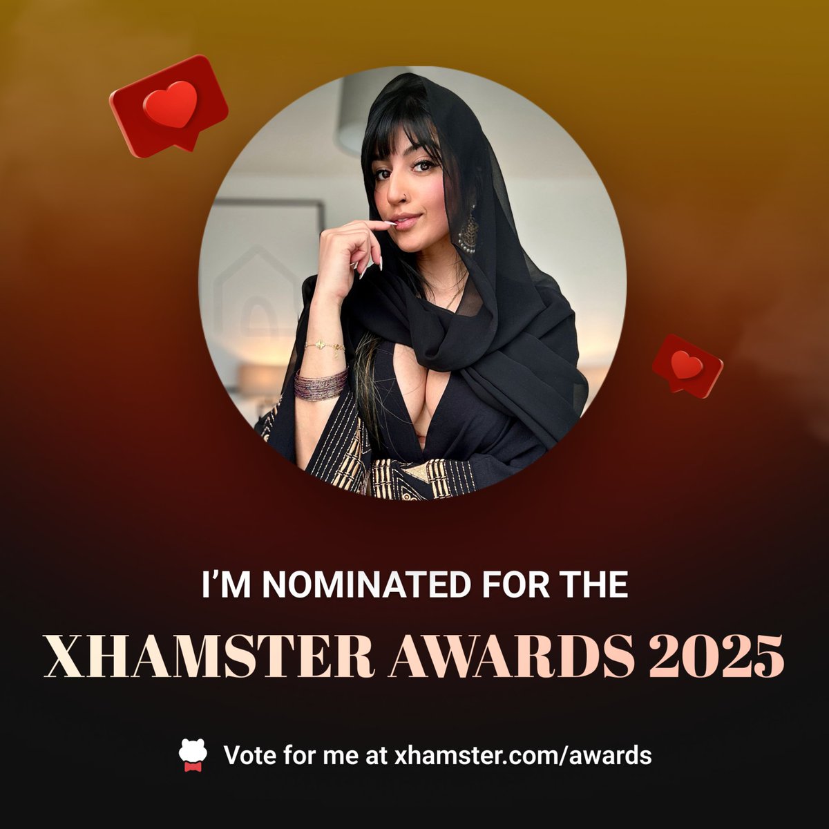 Last day to vote for me as xHamster Social Media Star 🥹🥹🥹

<a href="/xhamstercom/">xHamster</a> 
#xHamsterAwards2025