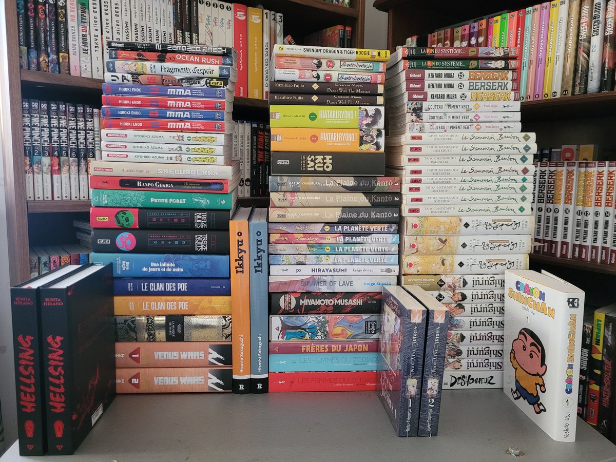 Azazel_ichi's tweet image. N'ayez pas peur, je fais juste un point sur ma pile à lire avec des titres qui traînent chez moi depuis 1 an voire plus. Je dois la faire baisser à tout prix et je vais commencer dès aujourd'hui. Je repars en session lecture les zamis ! 

(J'ai pas mis les relecture prévues)