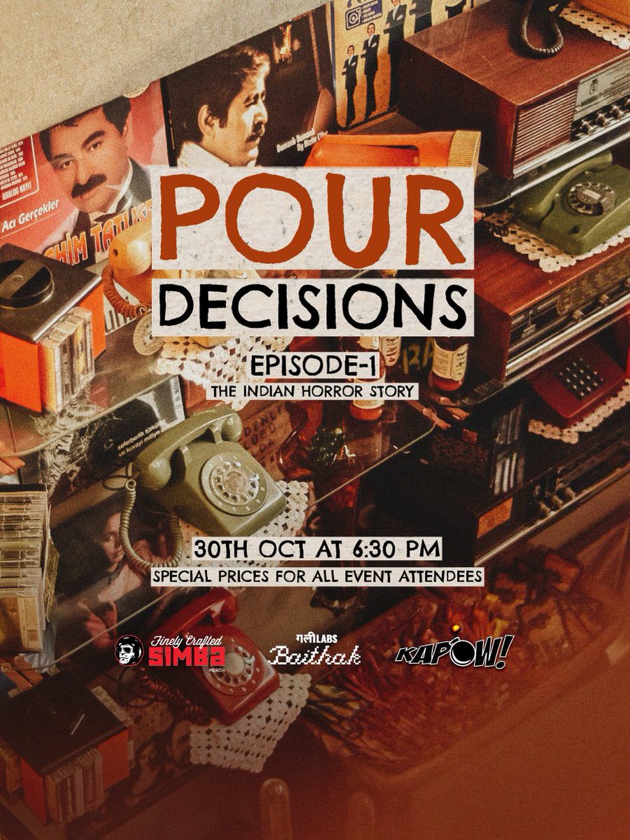 Broke on Halloween? We got you. 🎃

₹999 = Unlimited Simba Beer + Live Comic Rock + Karaoke chaos at <a href="/GullyLabs/">gully labs</a> Baithak.

Come scream, sing, and sip your fears away.

📍Gully Labs, Panscheel Park | 30th Oct | 6:30 PM