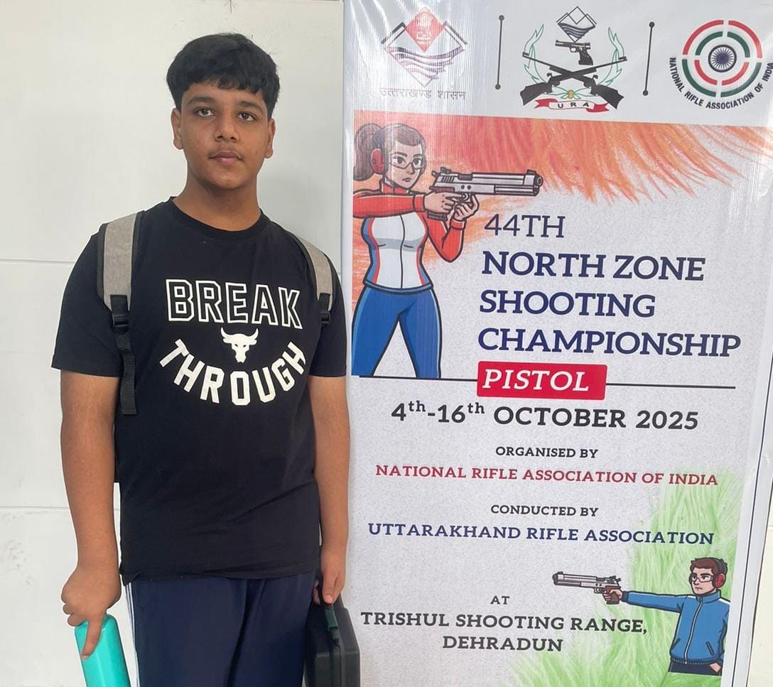 Congratulations to our 14-year-old shooter, Swaksh Singla! Qualifying for the National Championship at such a young age is truly remarkable! Wishing you all the best for the Nationals — keep aiming high and shooting strong! 💪