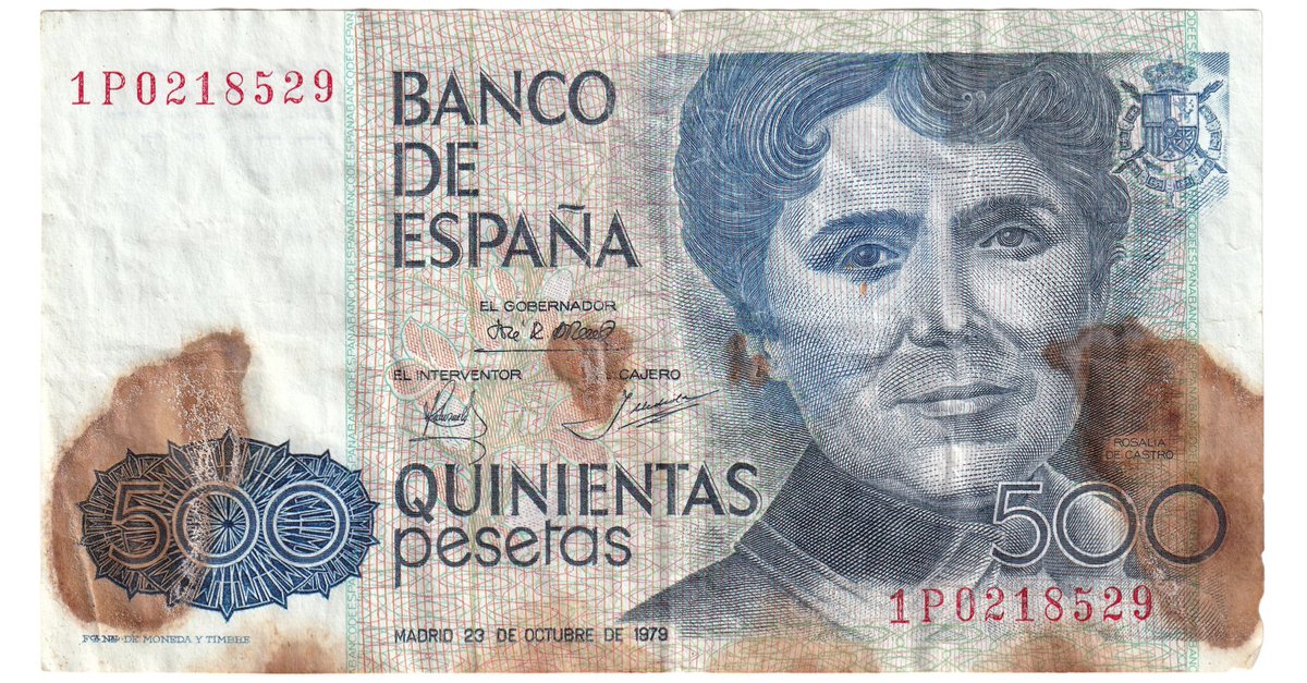 MansbridgeCoins's tweet image. 1979 Spain 500 Pesetas Banknote – P#157a.2

Starting Price: £5.00

Currently at 7-day auction — bid before it&apos;s gone!

📦 £3.00 UK shipping
🌍 Secure international delivery
🔗 ebay.co.uk/str/mansbridge…

#Banknotes #MansbridgeCoins #BanknoteCollector #BanknoteCollectors #Notaphily…