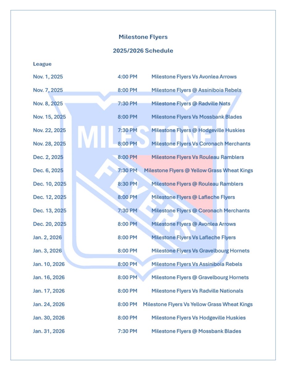 2025/2026 NHL Schedule <a href="/TheNotekeu/">The Notekeu Hockey League</a>