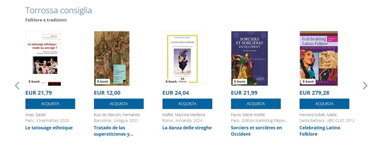 #Folklore #ebooks 
Scopri la nuova selezione di studi dedicati alle tradizioni popolari!
👉torrossa.com