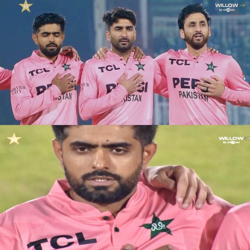 Babar Azam during Pakistan National Anthem's Narration 🇵🇰

#PAKvSA #BabarAzam𓃵  #BabarAzam #PakistanCricket