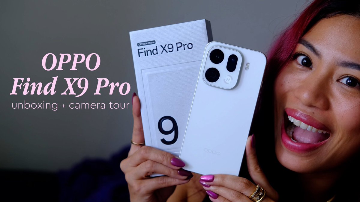 The OPPO Find X9 Pro is offical - and it has a Photography Kit! This and more …

WATCH: youtu.be/7A_rK-B0V7w?si…