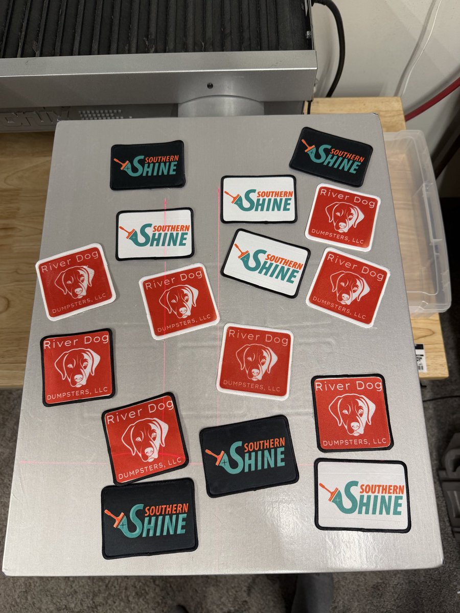 thin_threads's tweet image. Sublimated patches out the door backed by the best adhesive on the market. Printed and pressed in house!If you’re looking for a unique patch look and don’t want embroidery, look no further as we have all the solutions under one roof! 
#thinlinethreads #hatpatch #explorepage