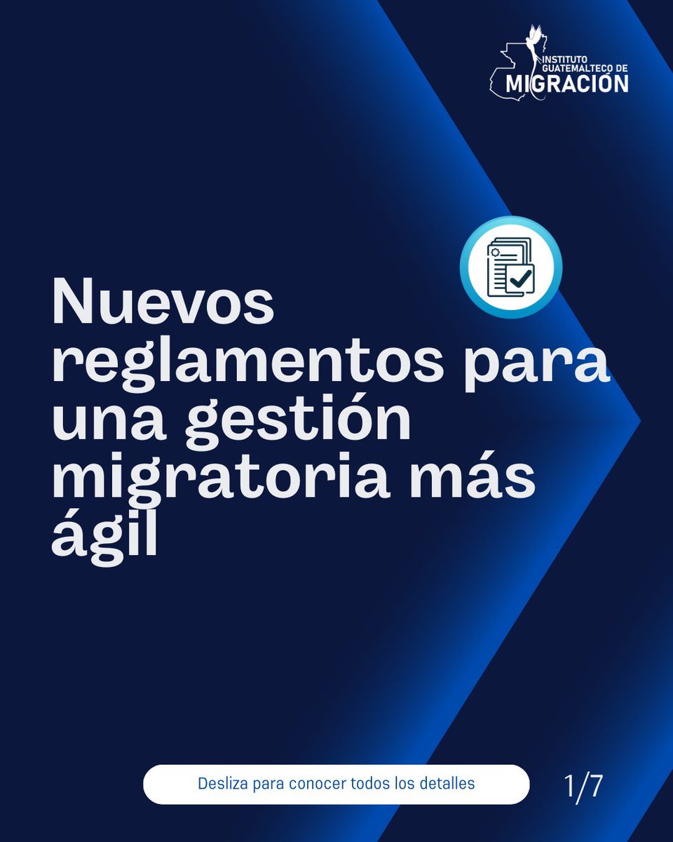 MigracionGuate's tweet image. #Extranjería | El Instituto Guatemalteco de Migración fortalece su marco normativo con nuevos reglamentos. 1/2 🧵