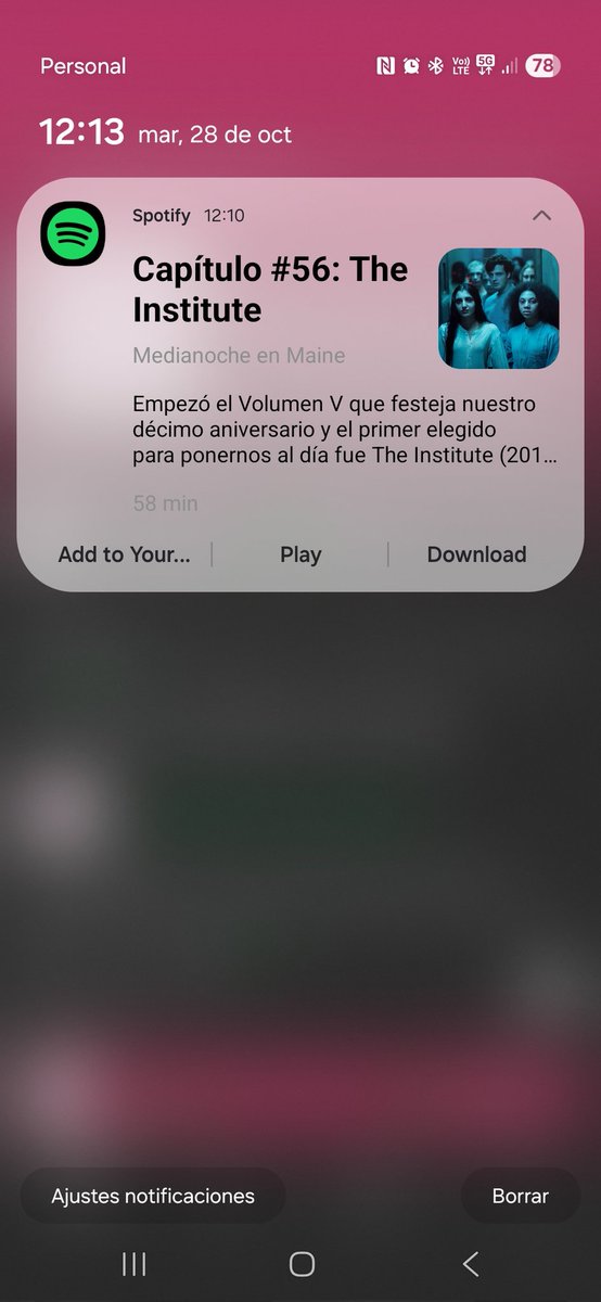 DieAlejandroT's tweet photo. Y de repente llega LA notificación! Ahahah emoción como cada vez que #MedianocheenMaine saca un podcast nuevo 🥳🥳🥳
@MartesAtaca , yendoooo a escucharlos, Lucía y Andrés ☺️ https://t.co/UBGMNd0GZ2