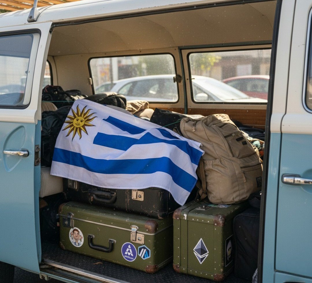 ✅ La Maldoneta está lista para salir a la ruta

🧳 Las valijas están cerradas

📍El GPS marca el destino: Buenos Aires

🇺🇾 ➡️ 🇦🇷 #RoadToDevconnect 🚐💨