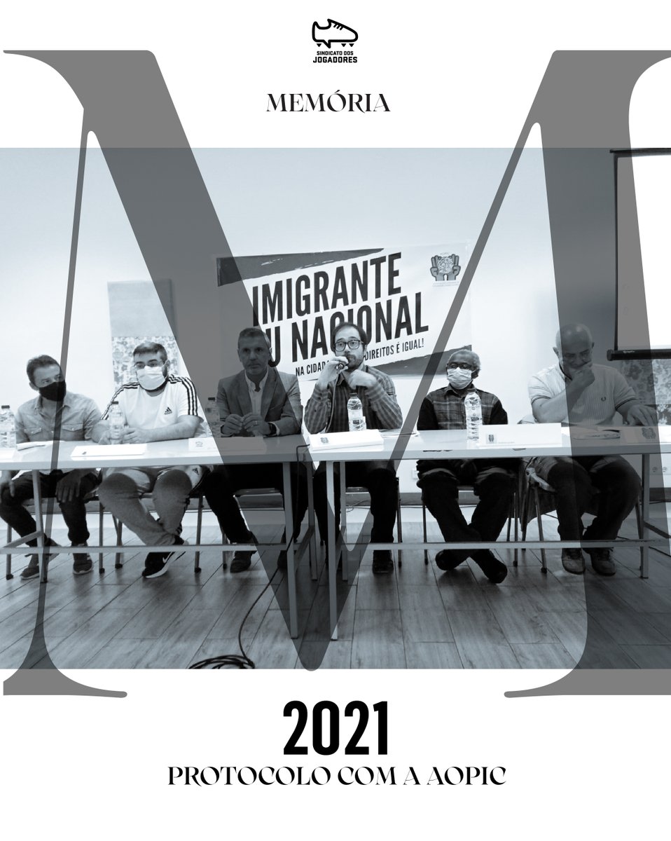 Há quatro anos, o <a href="/sjpf_pt/">Sindicato dos Jogadores</a>  assinou um protocolo de cooperação com a AOPIC, com o objetivo de fomentar uma nova consciência social sobre migrantes, imigrantes e populações marginalizadas em Portugal.

Um momento que recordamos na rubrica "Memória" desta semana.

#Memória
#AOPIC