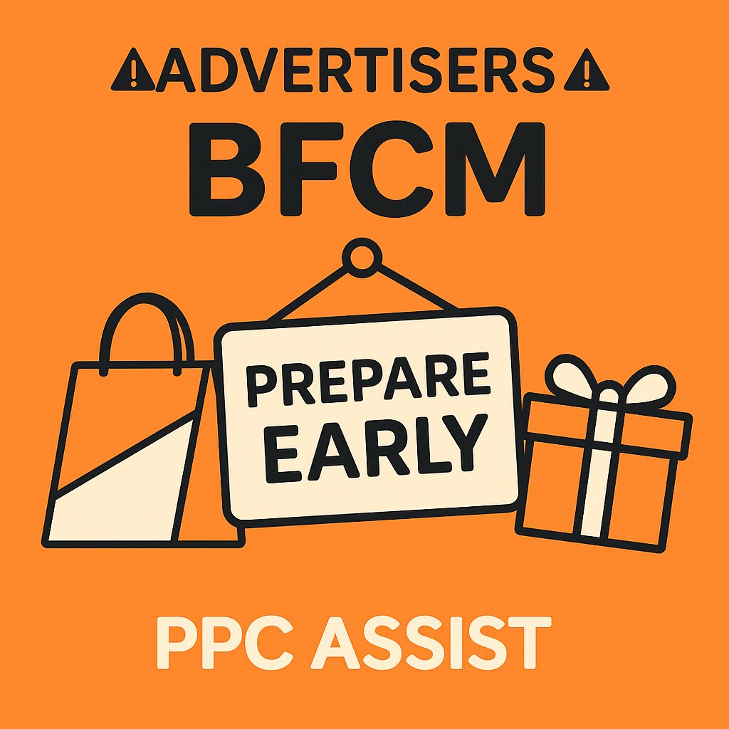 🚨 Advertisers: Start your BFCM prep now.

Run small test campaigns early to build your negative lists + sharpen your targeting.

Especially key for Broad, AI Max, or Display campaigns - learn before it costs you. 💰

#PPC #BFCM #GoogleAds #MarketingTips #PerformanceMax