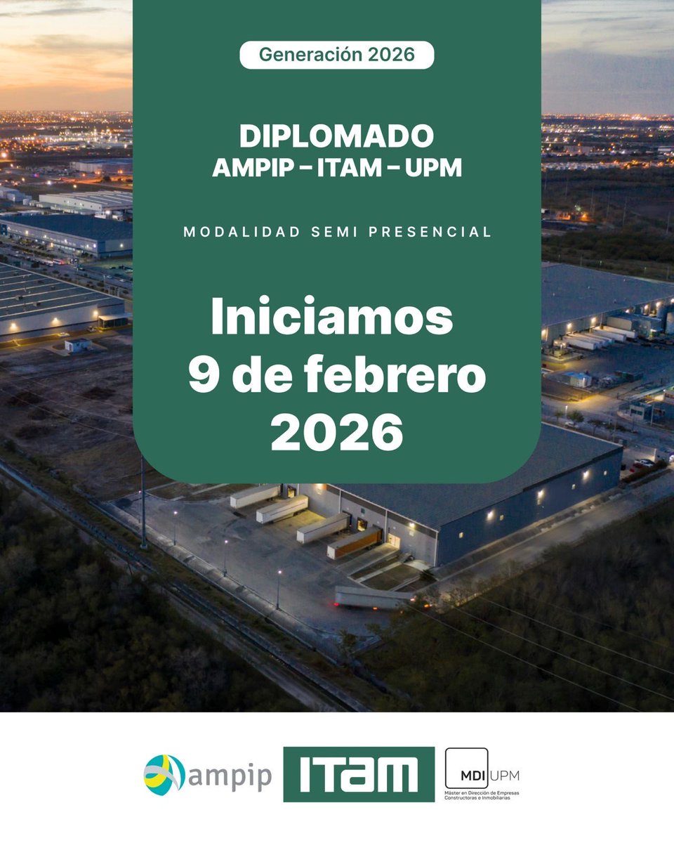 AMPIP's tweet photo. Doble titulación: diploma ITAM + Experto MDI industrial (UPM).

Más información: https://t.co/egWWVLTxxP

@ITAM_mx @diplomadositam @La_UPM @masterMDI

@ClaudiaEstevesC 

#ParquesIndustriales #educacion https://t.co/0qnjJWL3p8