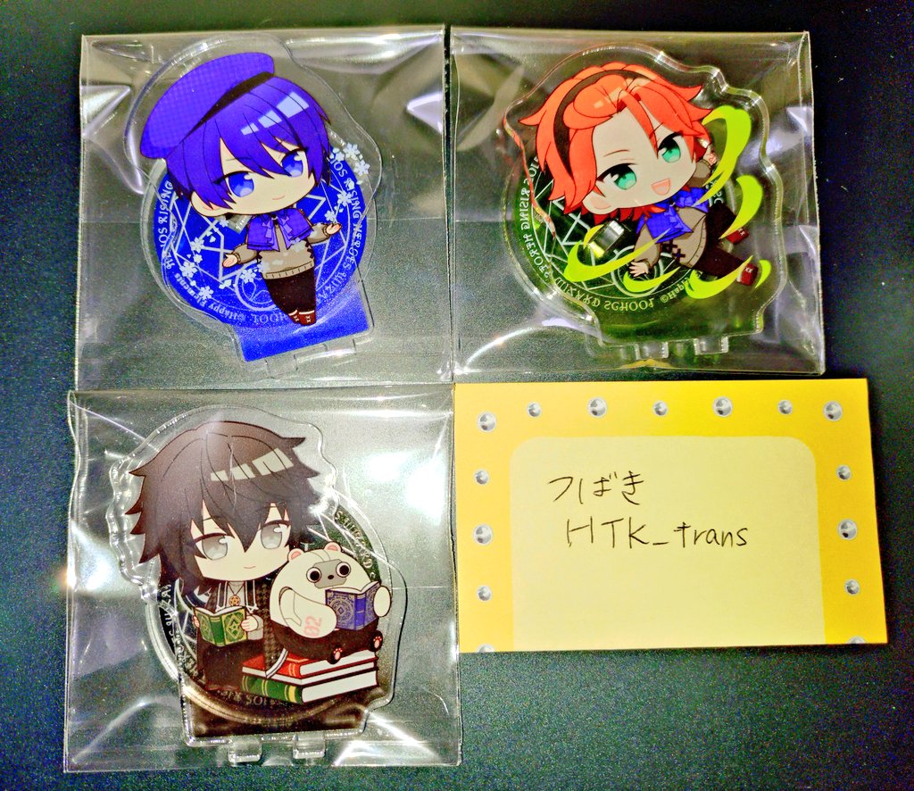 HTK_trans's tweet image. 【交換】エリオスR アニメイトカフェ アニカフェ

譲：
アクスタ→レン、ガスト、ノヴァ
コロッタ→ガスト、ヴィクター
ステッカー→レン2

求：
アクスタ→アキラ、ウィル
コロッタ、ステッカー→アキラ

郵送にて交換希望です。
検索からでもお気軽にお声掛けください。