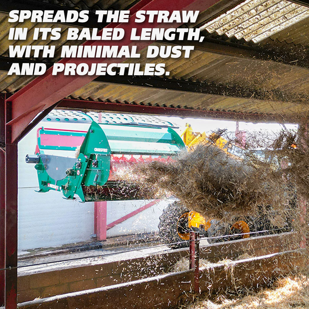 WessexIntl's tweet photo. Tired of dusty, time-consuming bedding? 🌾🐄
The BFR Crossfire spreads straw in its baled length — fast, clean, and effortless. 🚜
Less waste, less hassle, more time for what matters.
Want to see it in action? Book a demo today! 📲
#balefeeder #bedder #spreader https://t.co/hMHnz72sGB