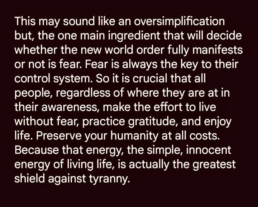 This!! Fear is always the key to their control system.