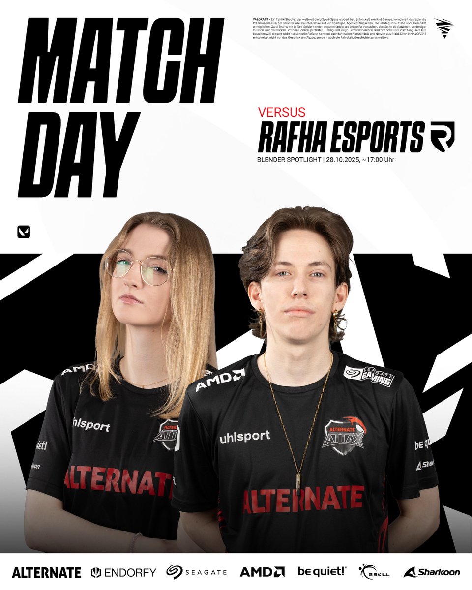 Um knapp 17 Uhr starten wir in unser erstes <a href="/ProjectBlender_/">PROJECT BLENDER</a> Spotlight Match! Maximal drei Bo1s gibt es heute, mit zwei Wins qualifizieren wir uns für die Playoffs 🫡 LET'S GO! 🔥

#aufgehtsattax