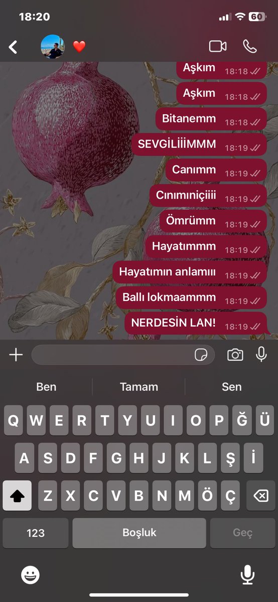 Benim romantizm max 1 dk sürüyor manesef