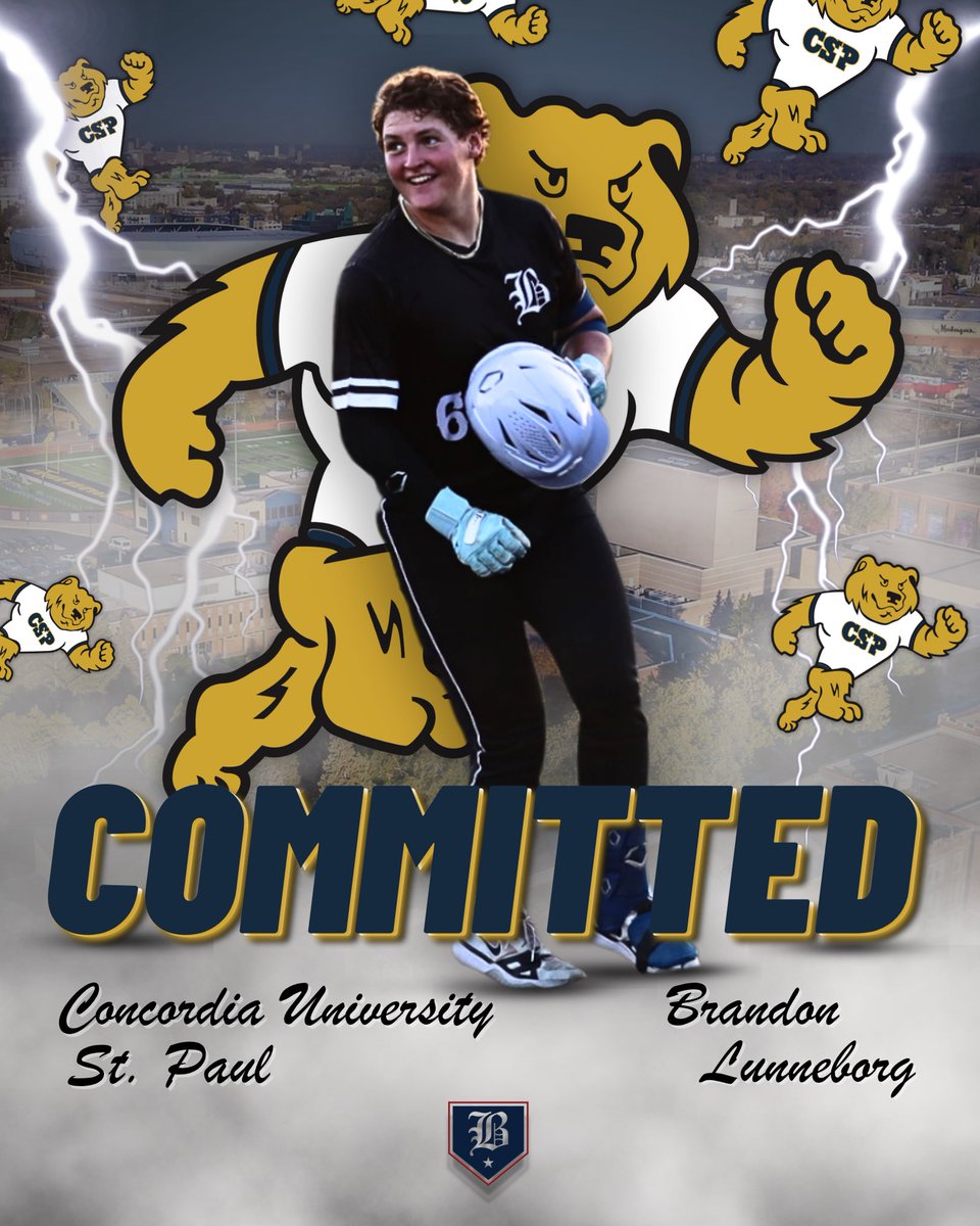 🚨Commitment Alert🚨

Congratulations to Brandon Lunneborg on his commitment to <a href="/CSPBearsBase/">Golden Bears Baseball</a>!

<a href="/Blunny14/">Brandon Lunneborg</a>  | <a href="/PrepBaseballMN/">Prep Baseball Minnesota</a> 
#BlueLove | #BeGolden | #Committed