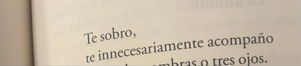 “Te sobro,
te innecesariamente acompaño”

- Julio Cortázar.