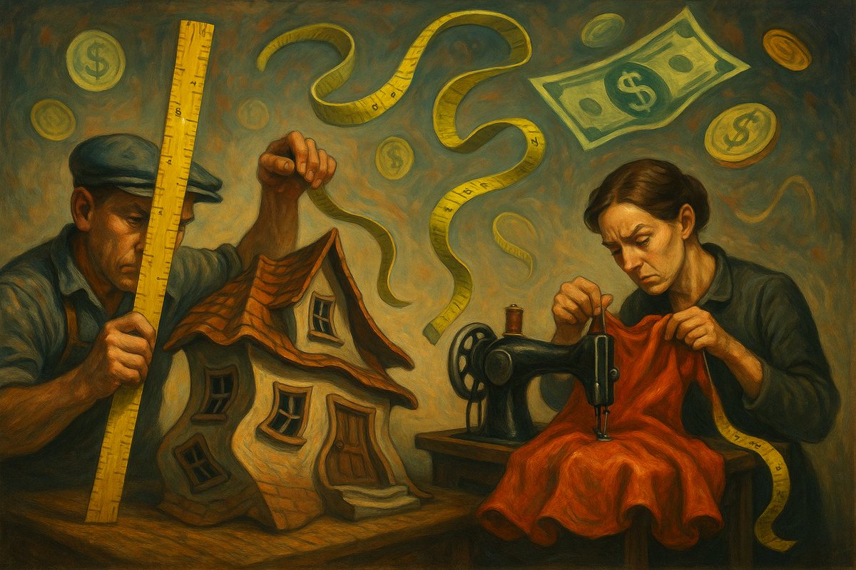 AI_Display's tweet image. I do not usually venture into finances because generally what I say goes in one ear and out the other, but this last week&apos;s activity bears consideration.  Think about how difficult it would be if you tried to build a house a garment or anything where the measurement you used…