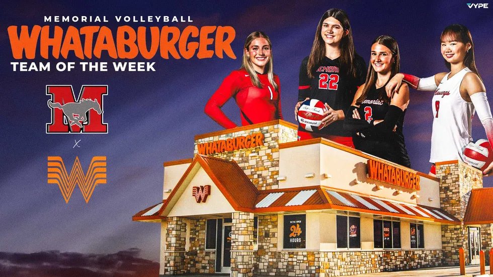 vypehouston's tweet image. Whataburger Team of the Week: Memorial VB claims undefeated district title ahead of ensuing playoffs

The Memorial volleyball team is the @Whataburger  TOTW as the Mustangs sit atop District 17-6A for the first time since 2020!

READ:vype.com/Texas/Houston/…