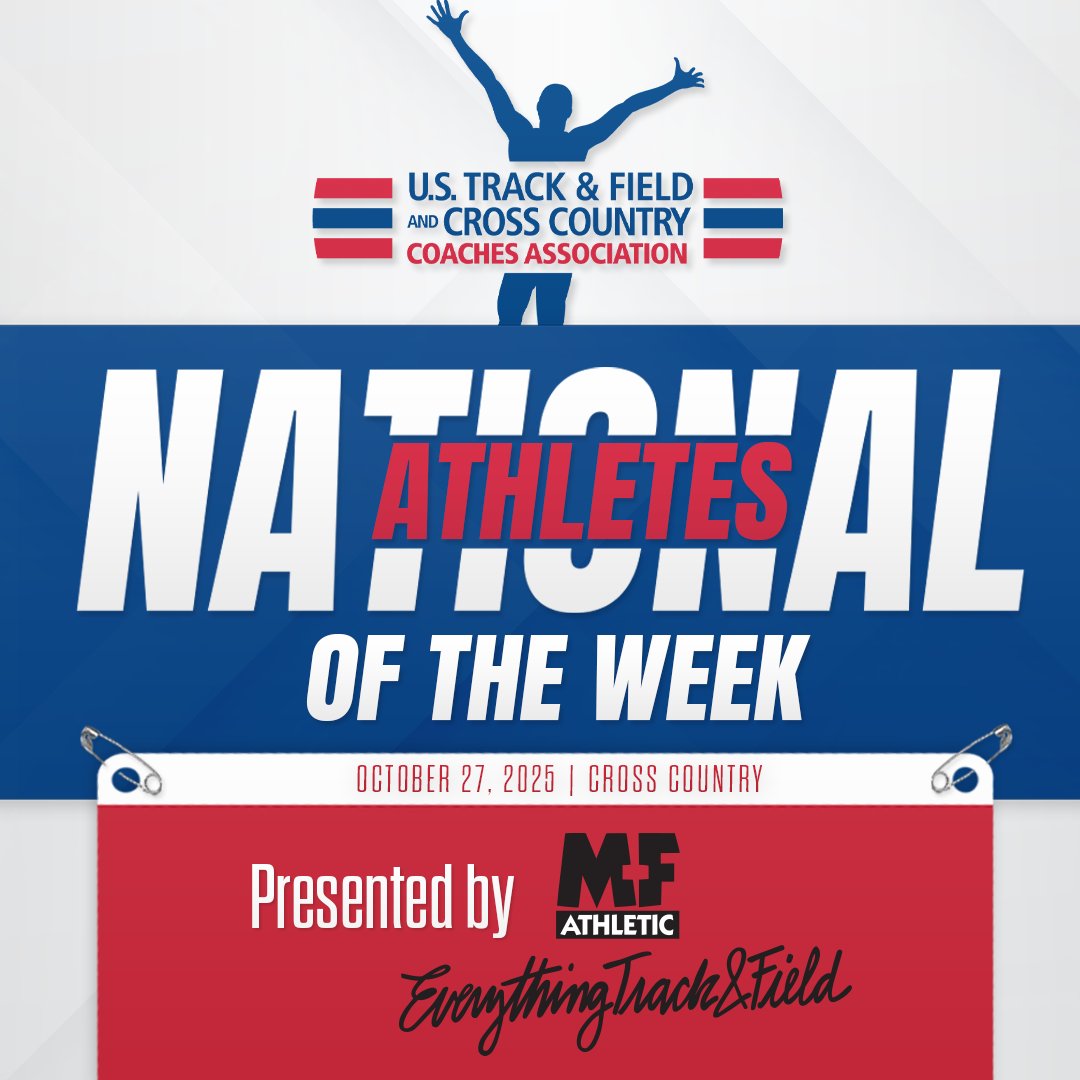 S/o these programs for <a href="/EverythingTF/">EverythingTF</a> National Athlete of the Week honors.

NCAA DI - <a href="/BCUXCTF/">🏃🏃‍♀️Bethune-Cookman TF/XC</a>, <a href="/TXSOTigers/">Texas Southern University (TSU) Athletics</a> 
<a href="/NCAADII/">NCAA Division II</a> - <a href="/TAMIUAthletics/">TAMIU Athletics</a>, <a href="/CSMtrack/">Mines TF/XC ⚒️</a> 
<a href="/NCAADIII/">NCAA Division III</a> - <a href="/USMMA_Athletics/">USMMA Athletics</a> x2
<a href="/NAIA/">NAIA</a> - <a href="/MUCrusadersXCTF/">Madonna Track & XC</a>, <a href="/milliganxctf/">Milligan University XC/TF</a> 
<a href="/NJCAA/">NJCAA</a> - <a href="/ReiverCC_TF/">IWCC Reiver CC/TF</a>, <a href="/NMJCTbirds/">New Mexico Junior College Athletics</a> 

ustfccca.org/2025/10/featur…