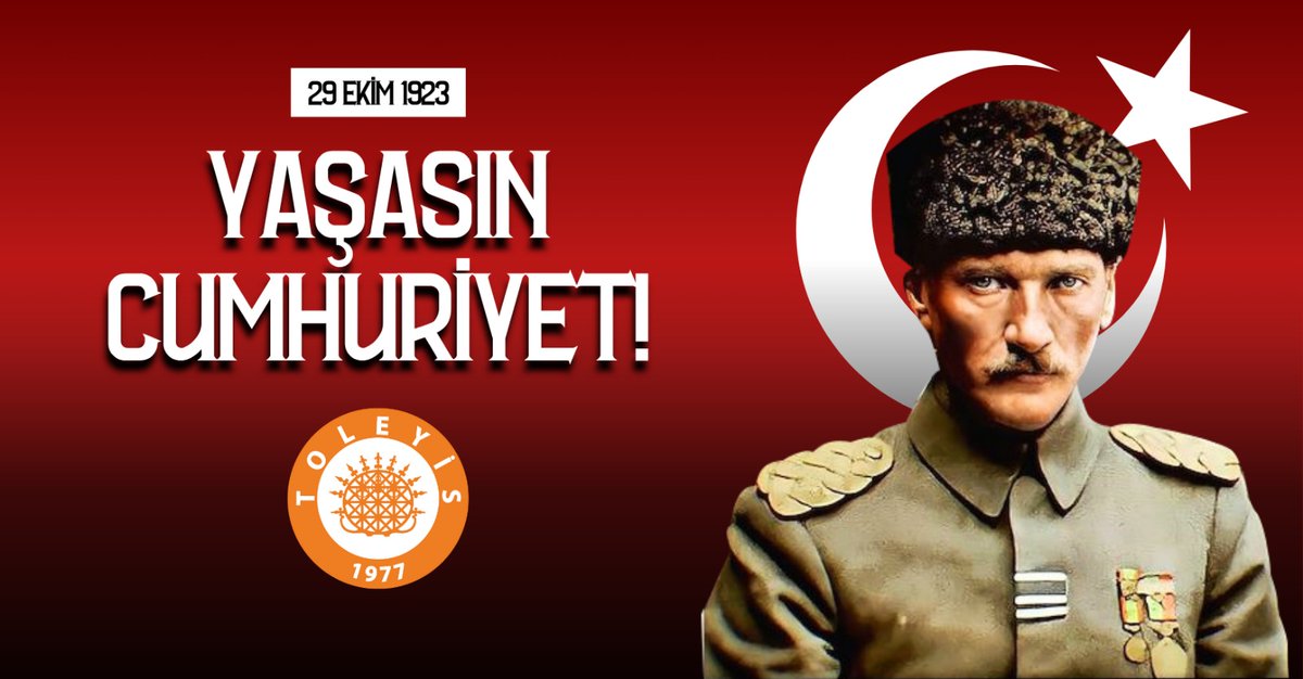 Cumhuriyetimizin 102. yılı kutlu olsun!

Ulu Önderimiz Gazi Mustafa Kemal Atatürk ve silah arkadaşlarının bizlere armağan ettiği en kıymetli miras olan Cumhuriyet, sadece bir yönetim biçimi değil; emek, adalet ve dayanışma üzerine kurulu bir yaşam iradesidir.

TOLEYİS olarak,