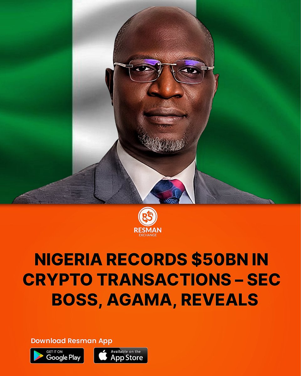 ResmanExchange's tweet photo. $50BN and counting! π
According to SEC Boss, Agama, Nigeria is a crypto powerhouse. Join the movement!
Download the Resman App on IOS & Android now. #resmanexchange #resmanapp #Crypto #CryptoCommunity #BusinessStrategy #CryptoNews #CryptoAwareness #CryptoMarket https://t.co/aAlrAScHZT