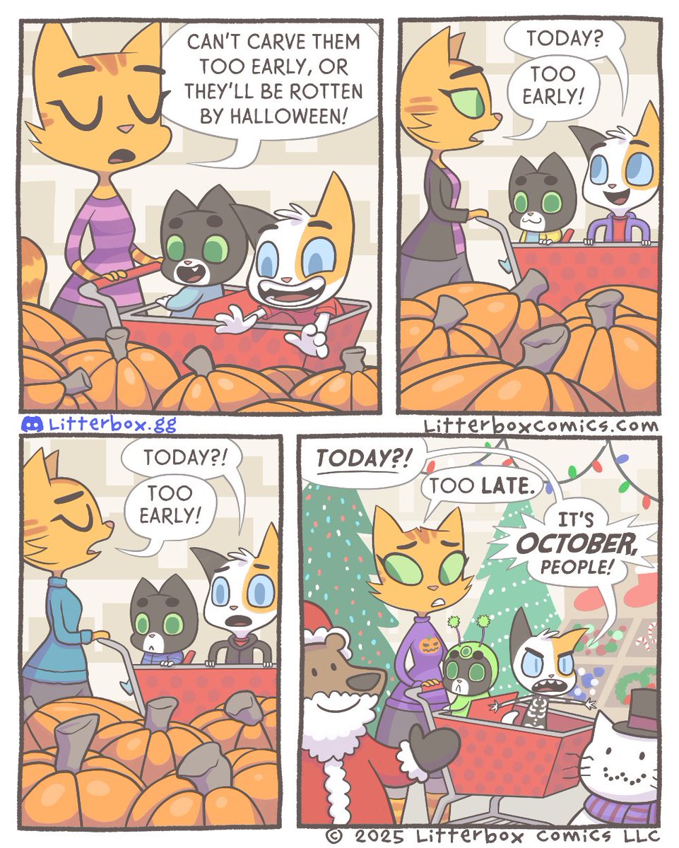 LitterboxComics's tweet photo. NEW COMIC: Pumpkins 🎃 https://t.co/IQsxePRri7