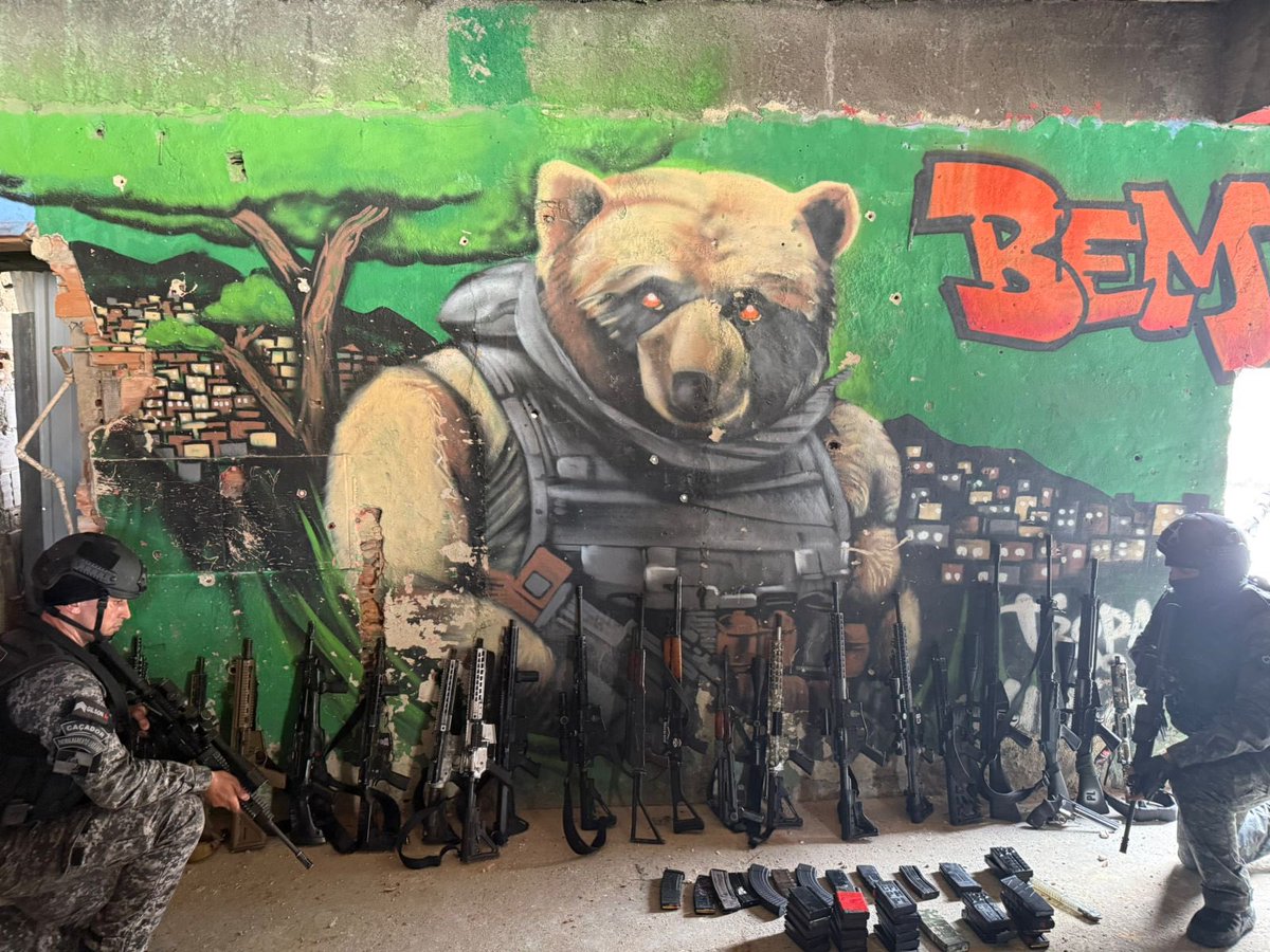 Naescutarj's tweet image. 🚨🚨🚨 ATUALIZAÇÃO 

Já são mais de 81 presos no Complexo da Penha e no Alemão! 

Na foto: +20 armamentos apreendidos durante a Operação Contenção.

#operacaocontencao #riodejaneiro