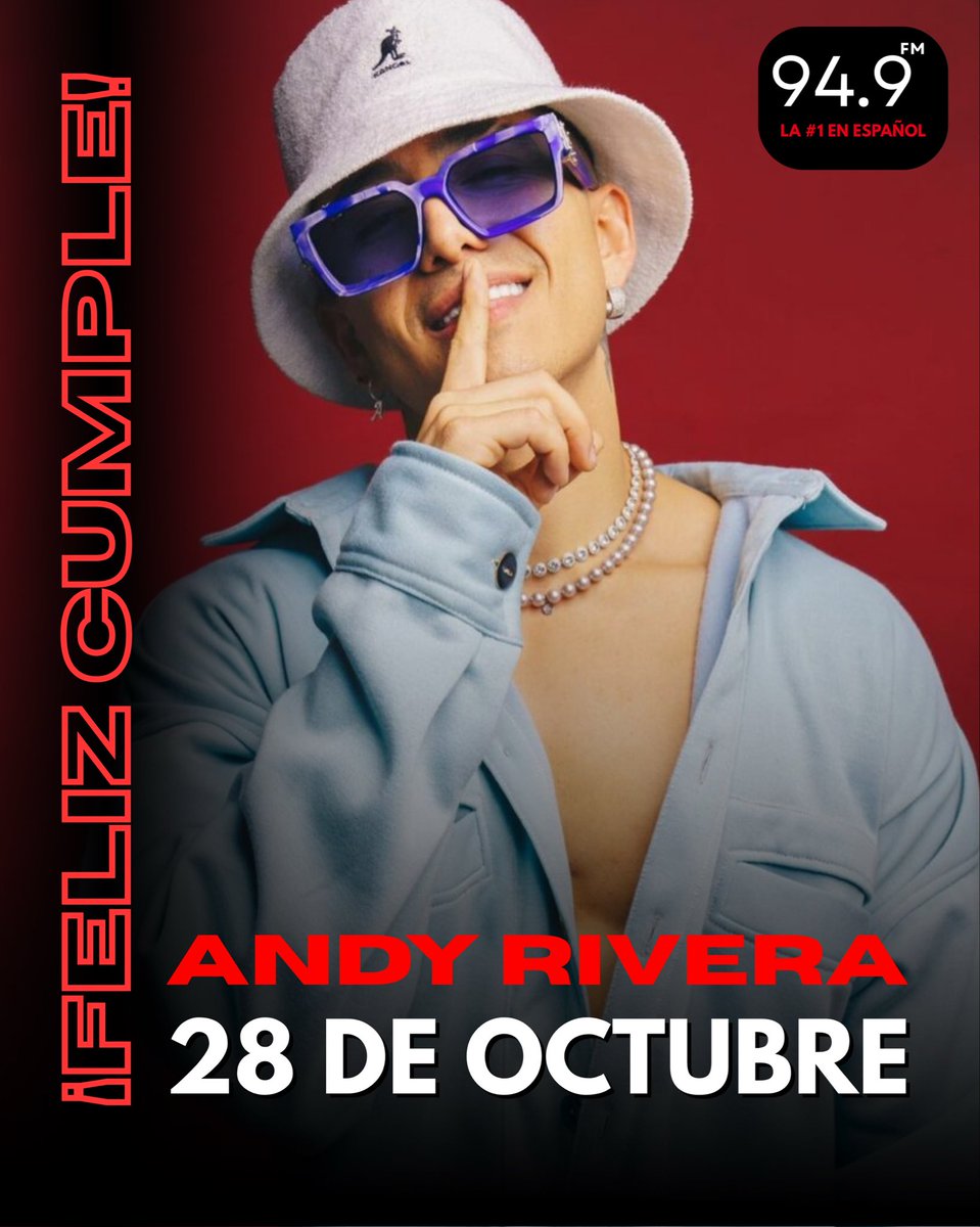 gitanaecuador's tweet image. 🎉 ¡Feliz cumpleaños, Andy Rivera!
En 94.9FM, la #1 en español, celebramos su talento urbano con tus favoritas. 📻✨

❤️ ¿Cuál ponemos primero: “Alguien Me Gusta”, “Monumento” o “La Oficial”? Coméntalo y pídela ahora en 94.9FM.
#AndyRivera #949FM #RadioEnVivo #RitmoLatino