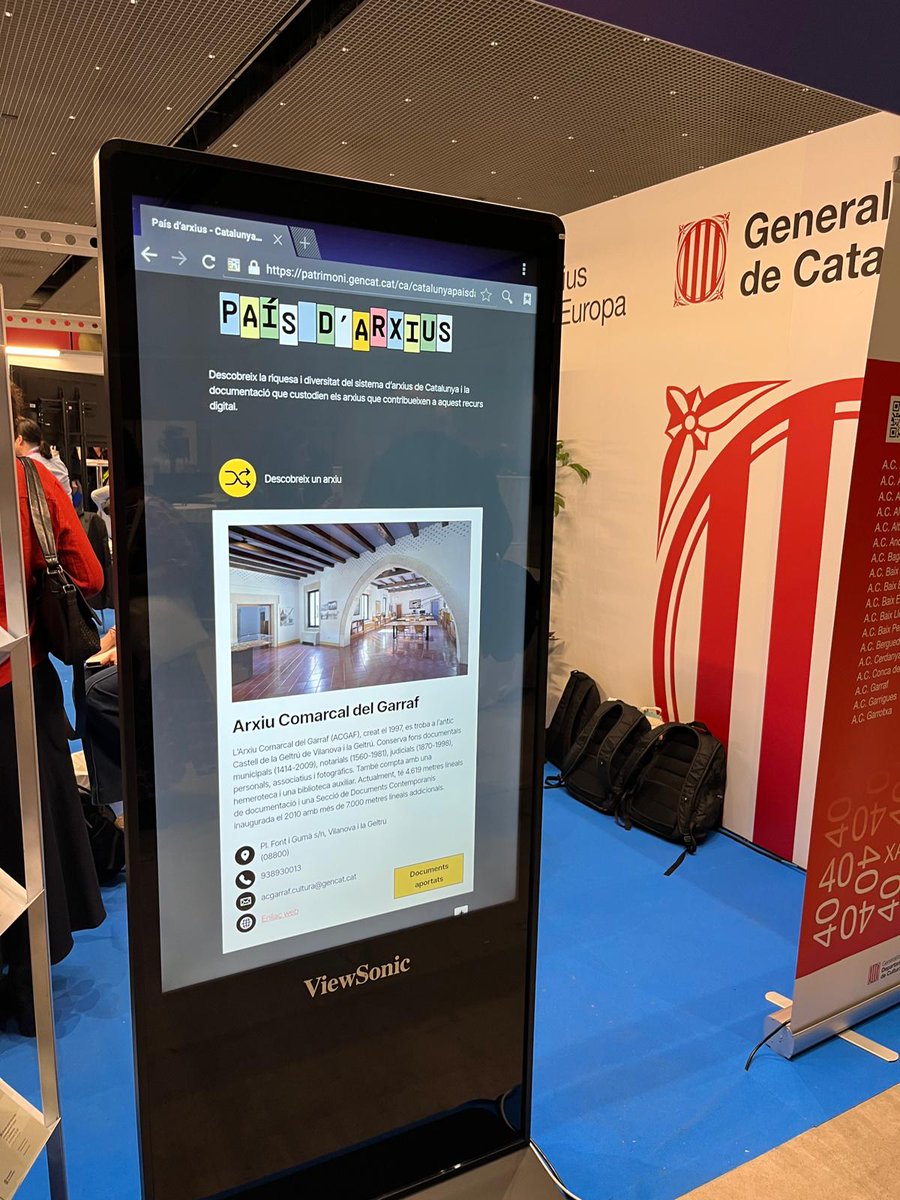 acgarraf's tweet image. 🎉 L’Arxiu Comarcal del Garraf és present al @ICABcn2025 que se celebra aquests dies a Barcelona! Una gran oportunitat per compartir experiències i coneixement amb professionals d’arxius d’arreu del món. 🌍📚 #Arxius #Xac #ICA2025
