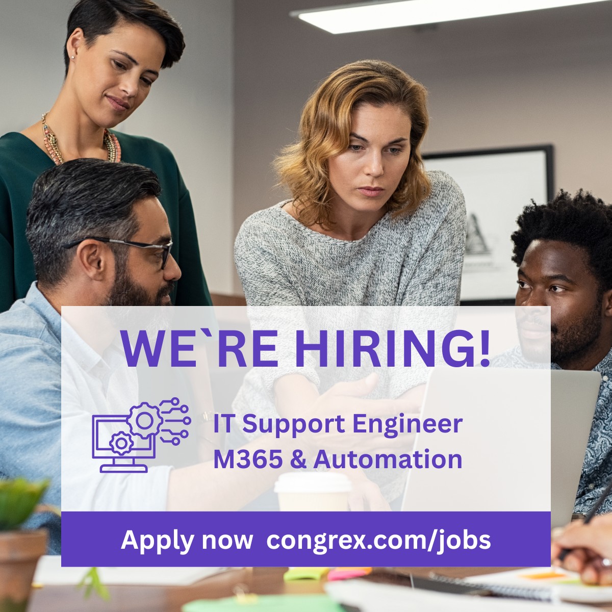 🚀 We’re hiring an IT Support Engineer (80–100%)!

Manage Microsoft 365 &amp; Windows Server, drive automation &amp; support international scientific congresses.

Apply now 👉 congrex.com/jobs/it-suppor…

#ITJobs #Automation #Basel #TechCareers #Hiring