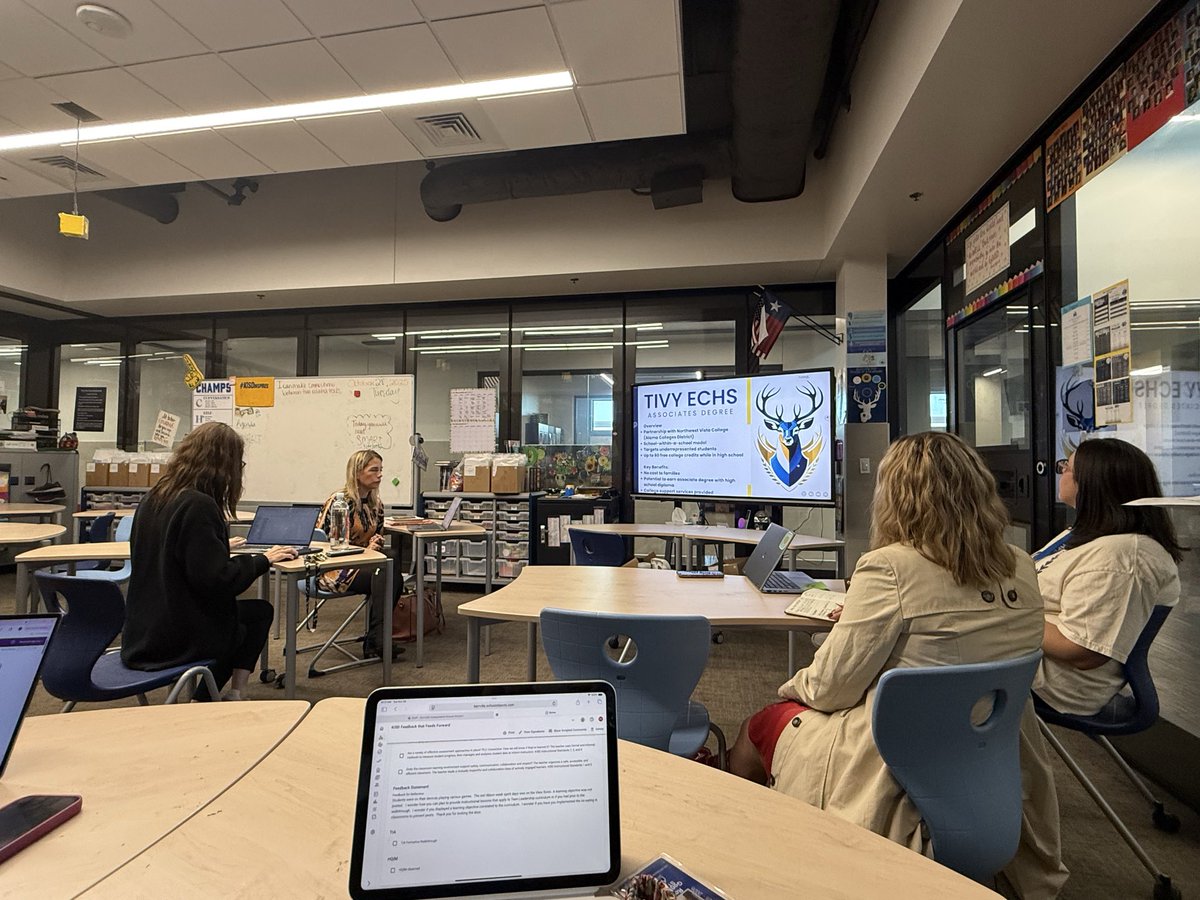 Rose Gonzales, MSEL (@mrsg03812) on Twitter photo Mrs. Decker, Mr. Cook, Mrs. Calcott, and Mrs. Ahrens presented to 8th grade RLA teachers about Early College High School.  Many thanks to them for all the work they do!  #KISDinspires #KISDisHOMEtoME #petersonproud #TogetherWeCan <a href="/HPetersonMS/">HPetersonMS_KISD</a> Mrs. Decker, Mr. Cook, Mrs. Calcott, and Mrs. Ahrens presented to 8th grade RLA teachers about Early College High School.  Many thanks to them for all the work they do!  #KISDinspires #KISDisHOMEtoME #petersonproud #TogetherWeCan <a href="/HPetersonMS/">HPetersonMS_KISD</a>