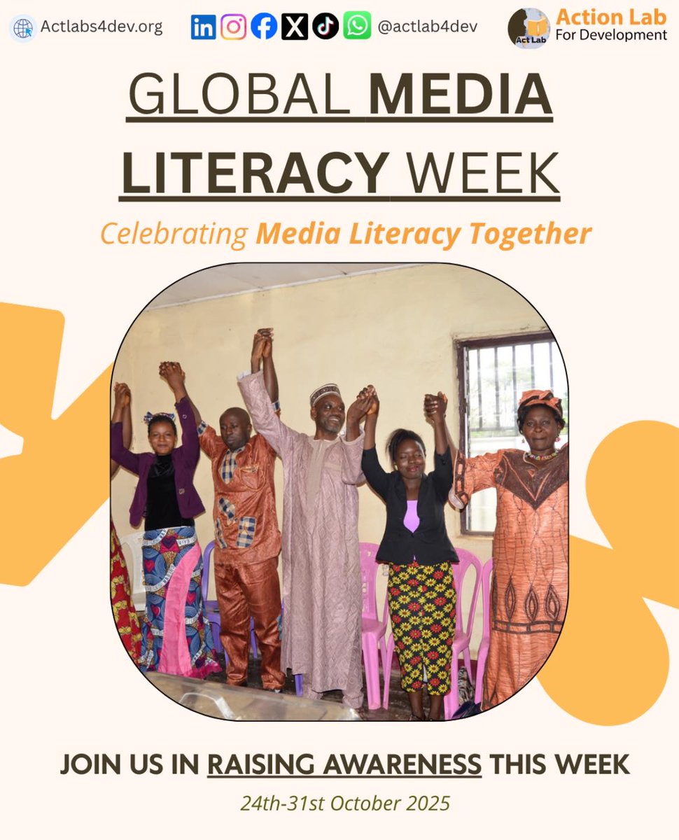 SNEZANAMCKINNO3's tweet image. Hands held high, myths busted low!  Action Lab&apos;s linking arms for Global Media Literacy Week (Oct 24-31). Let&apos;s remix the feed with facts, flair &amp;amp; Cameroon fire. Who&apos;s decoding with us? Tag a truth-seeker!  #MediaLiteracyWeek #ACTLAB